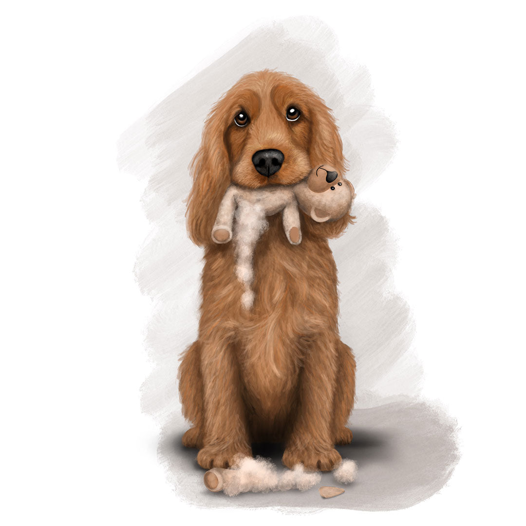 Personalised Cocker Spaniel - RIP Teddy - Mounted