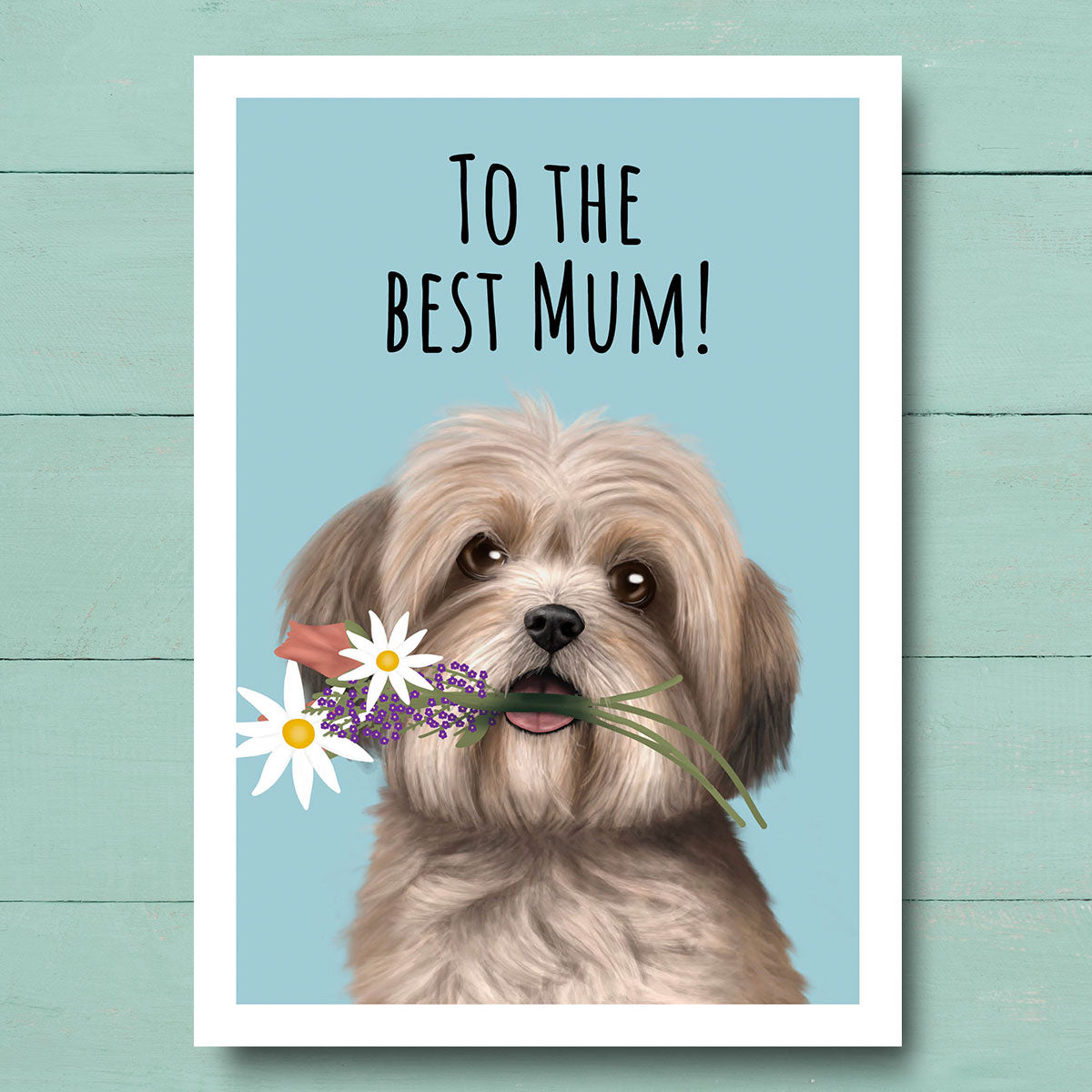 Lhasa Apso Best Mum Card