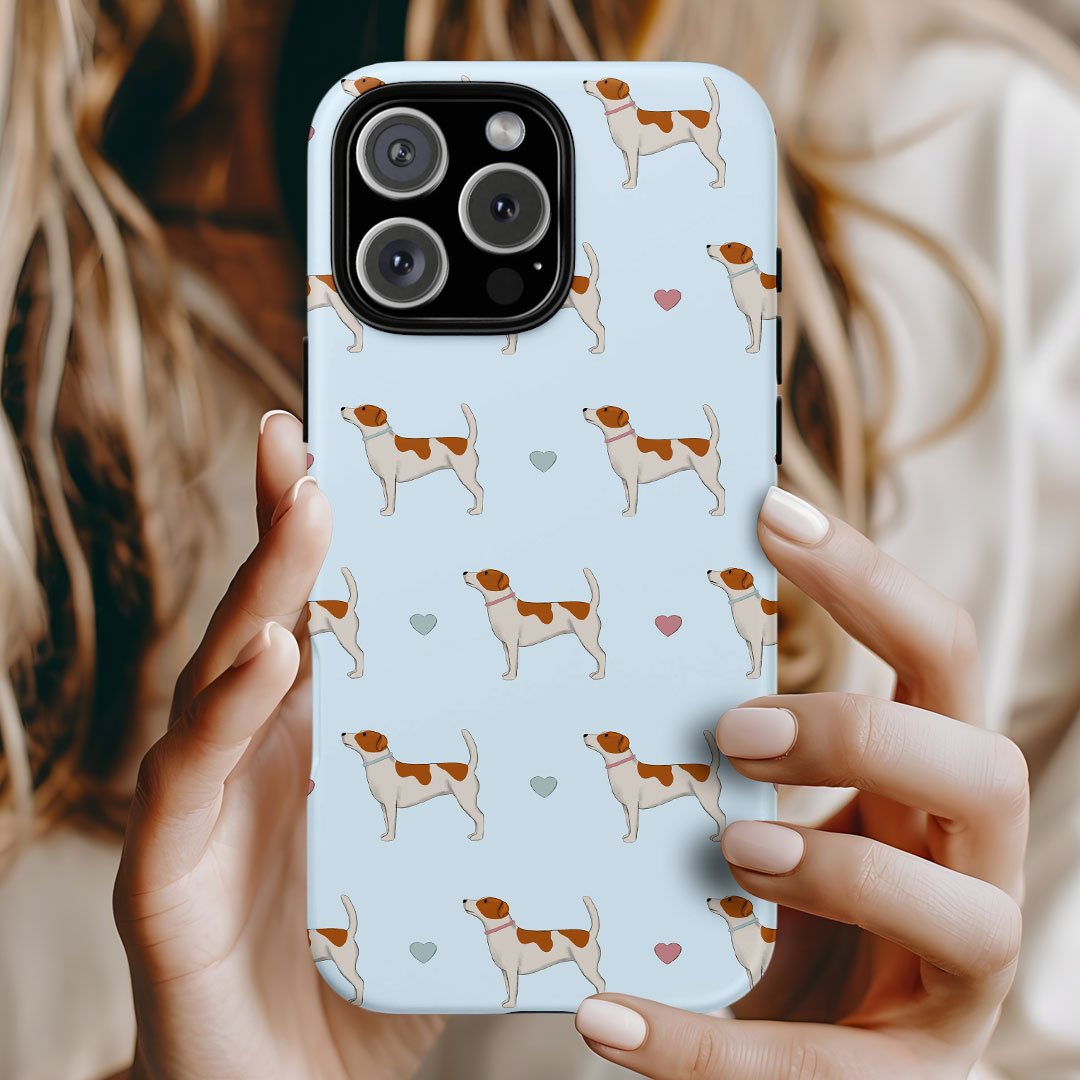 Jack Russells and Hearts iPhone Tough Case