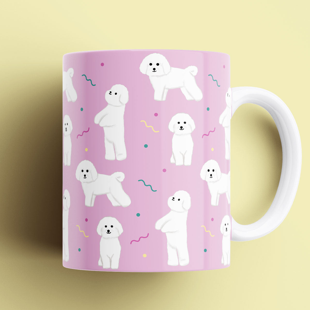 Bichon Frise Pattern Mug