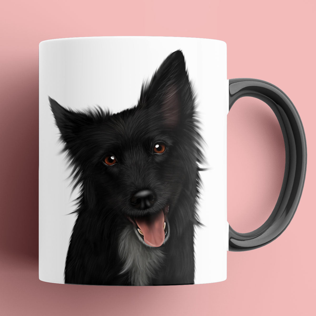 Black Border Collie Mug