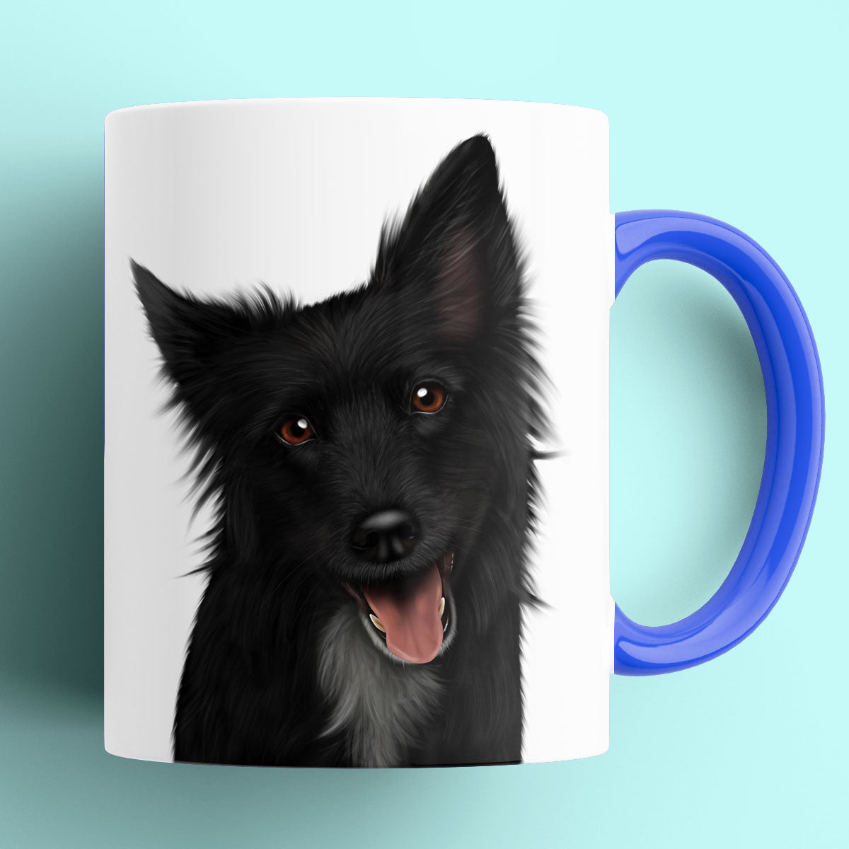 Black Border Collie Mug
