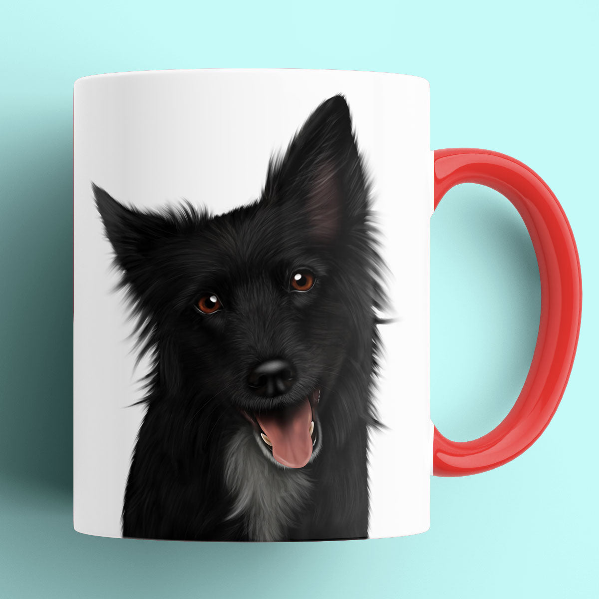 Black Border Collie Mug