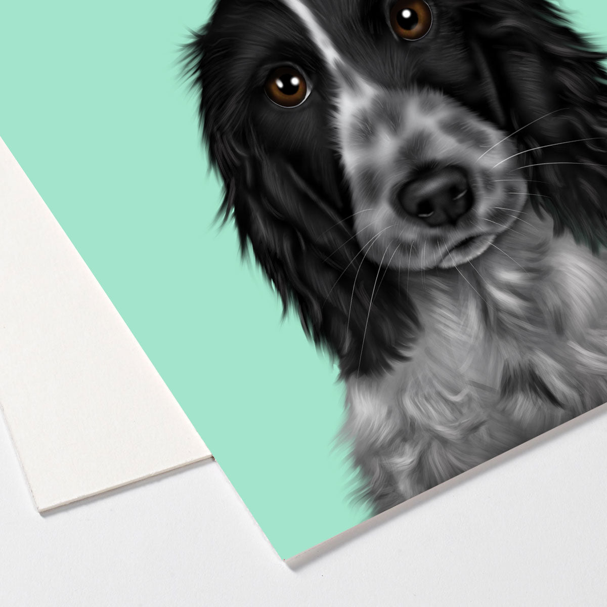 Blue Roan Cocker Spaniel Art Board
