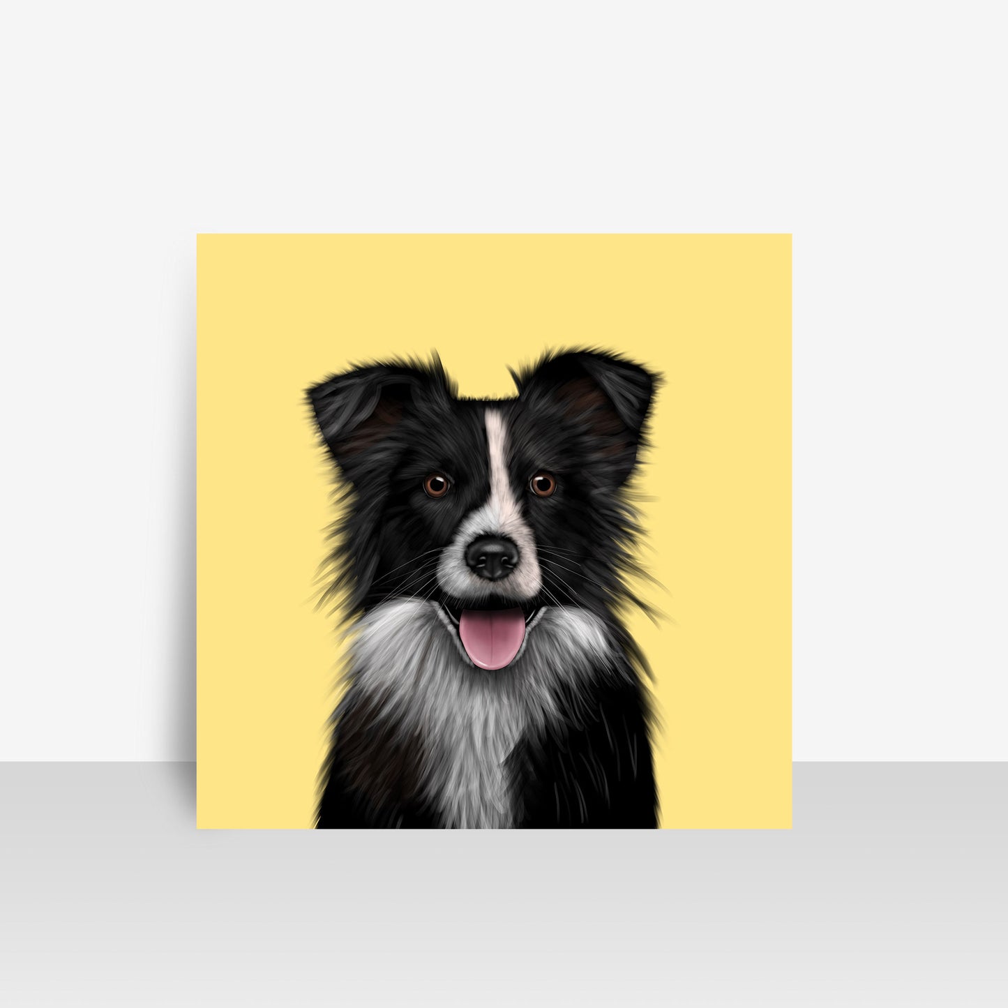 Border Collie Art Board