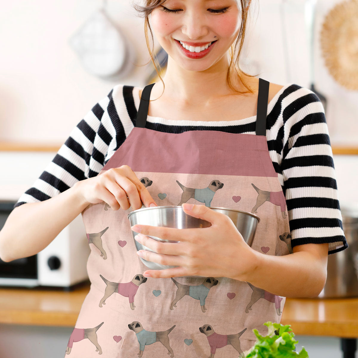 Border Terriers and Hearts Apron