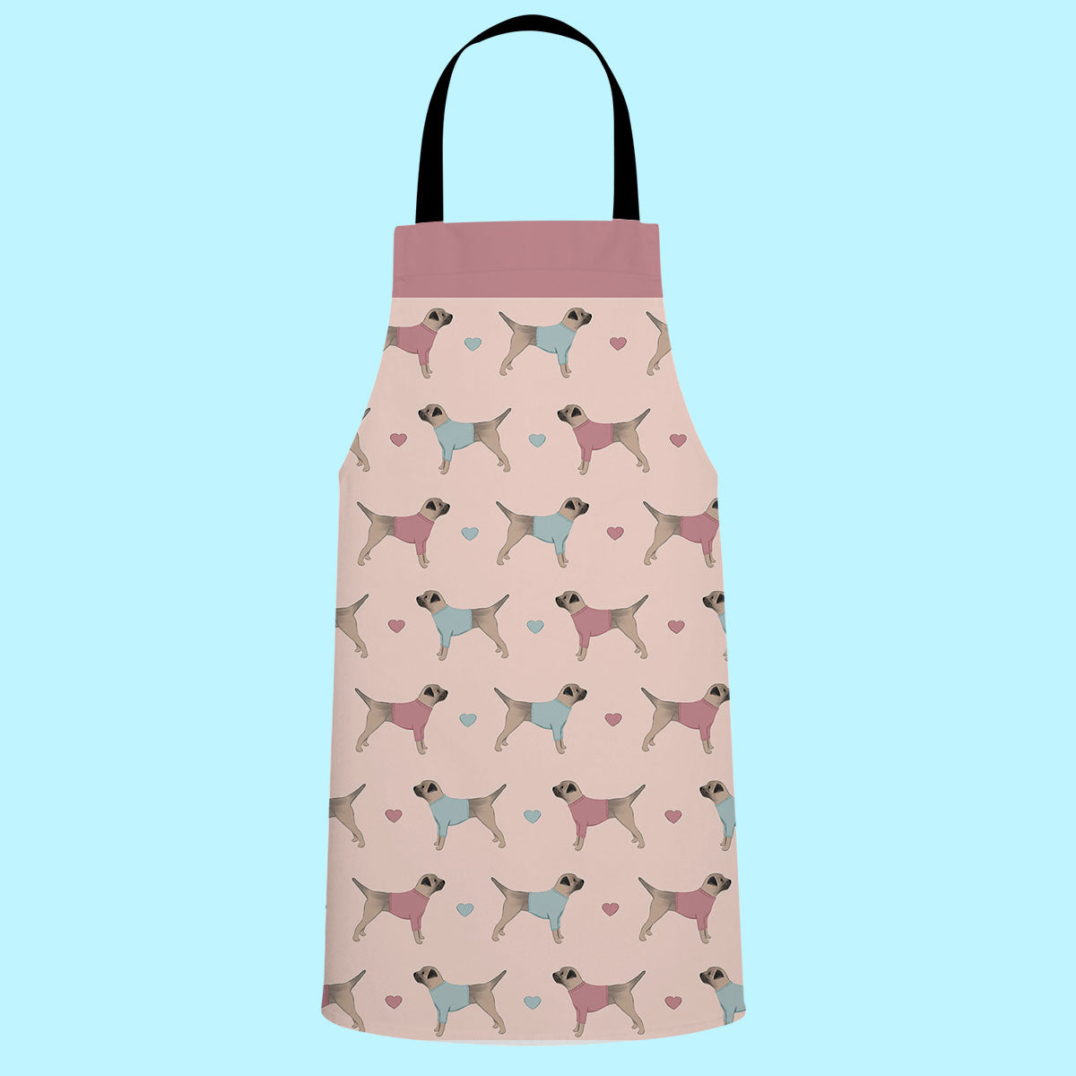 Border Terriers and Hearts Apron