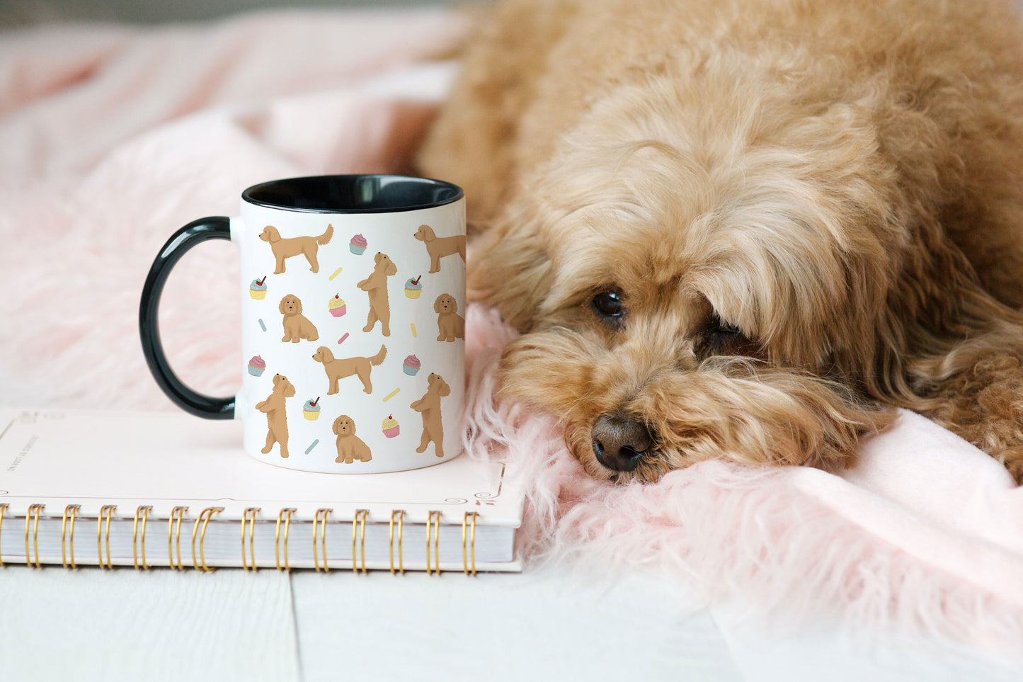 Cockapoos and Cupcakes Patterned Mug