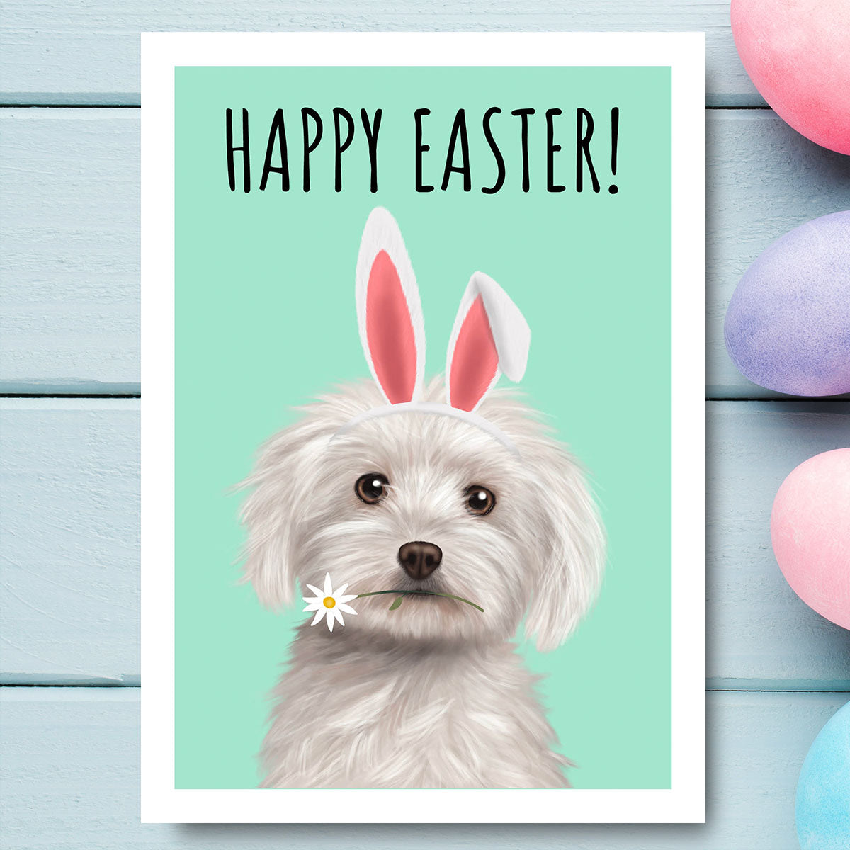 Maltese Happy Easter Card