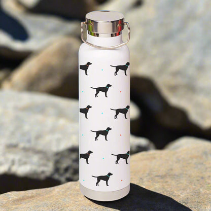 Black Labrador Water Bottle
