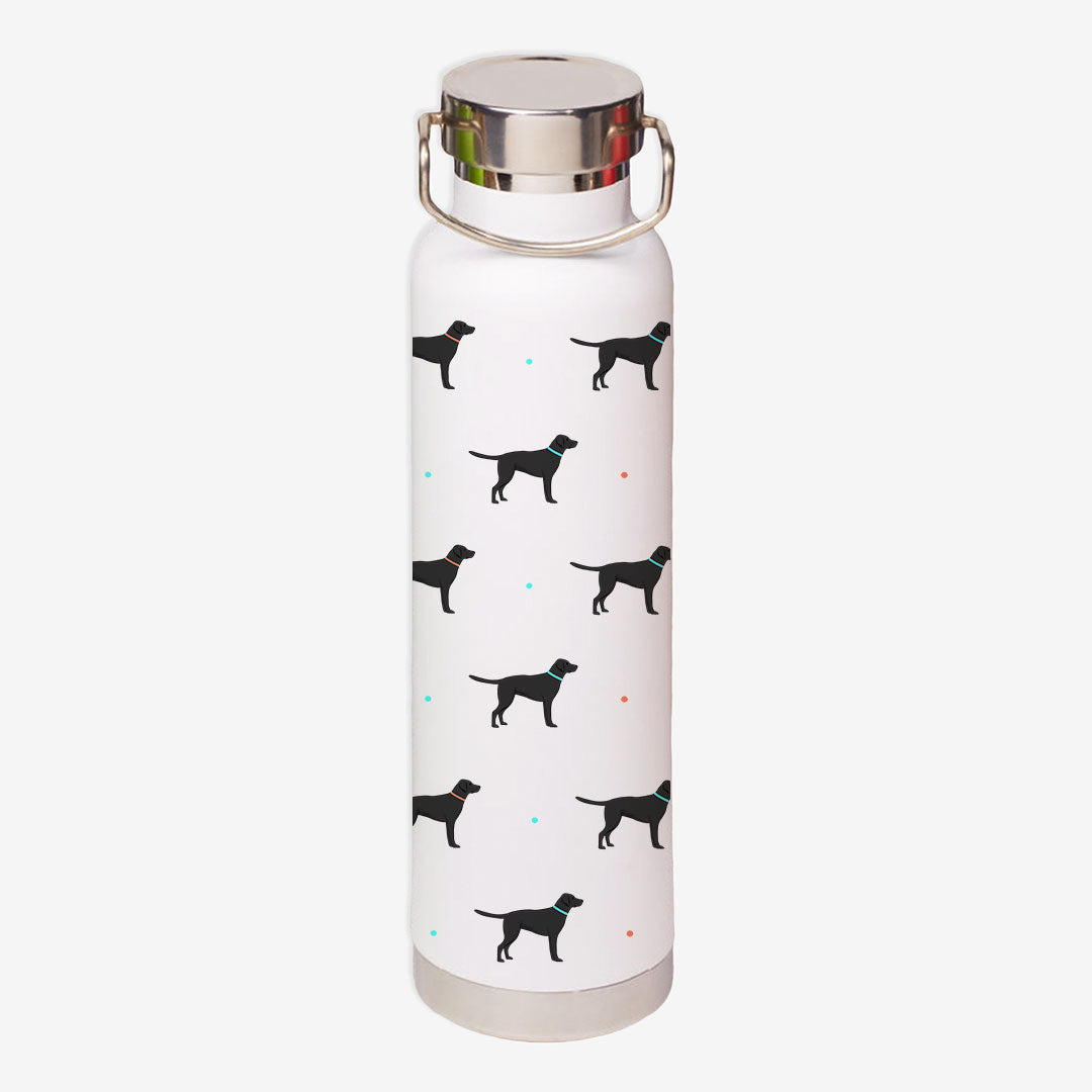 Black Labrador Water Bottle