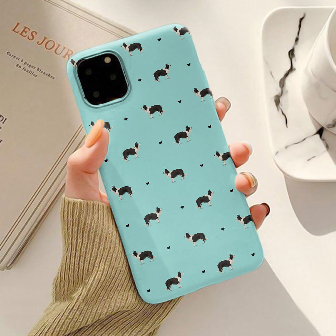 Border Collies and Hearts iPhone Tough Case