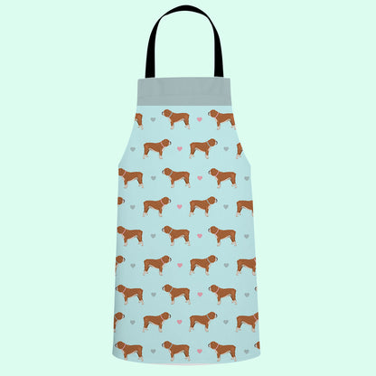 Red and White Bulldogs Apron