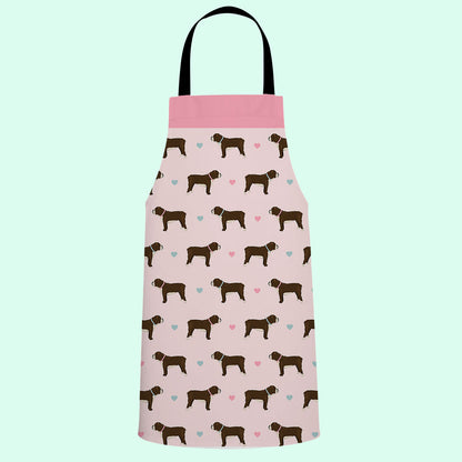 Chocolate and White Bulldogs Apron