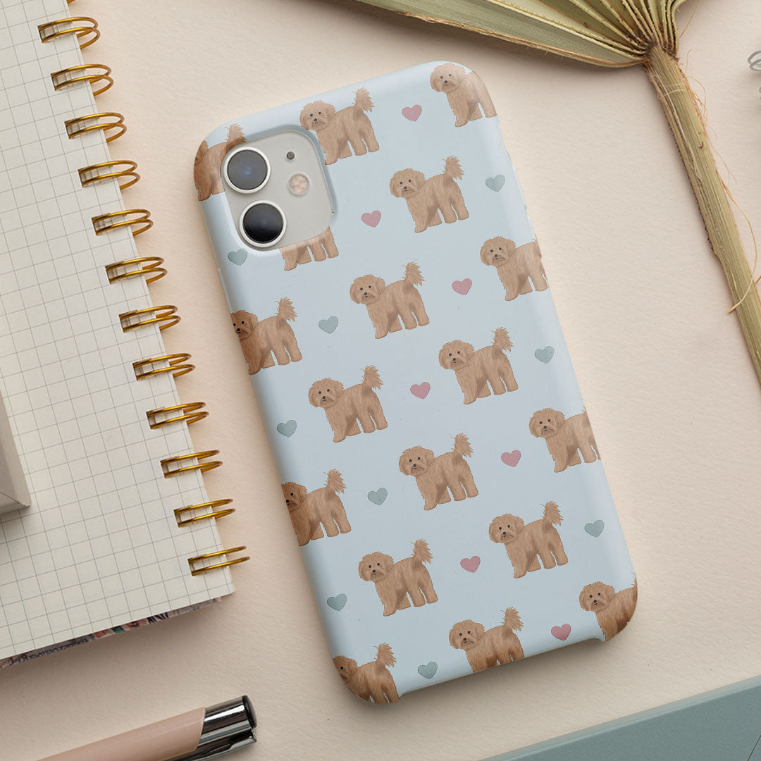 Cavapoos and Hearts iPhone Tough Case