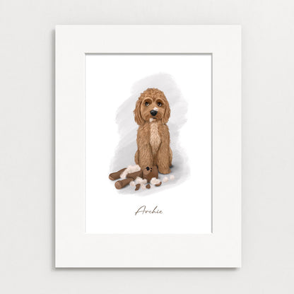 Personalised Cockapoo - "It wasn't me" - Mounted