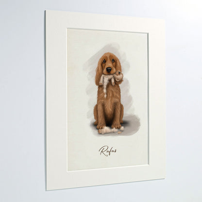Personalised Cocker Spaniel - RIP Teddy - Mounted
