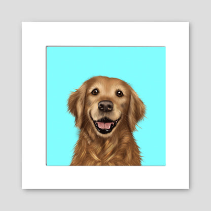 Golden Retriever Mounted Print