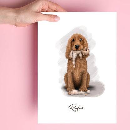 Personalised Cocker Spaniel - RIP Teddy