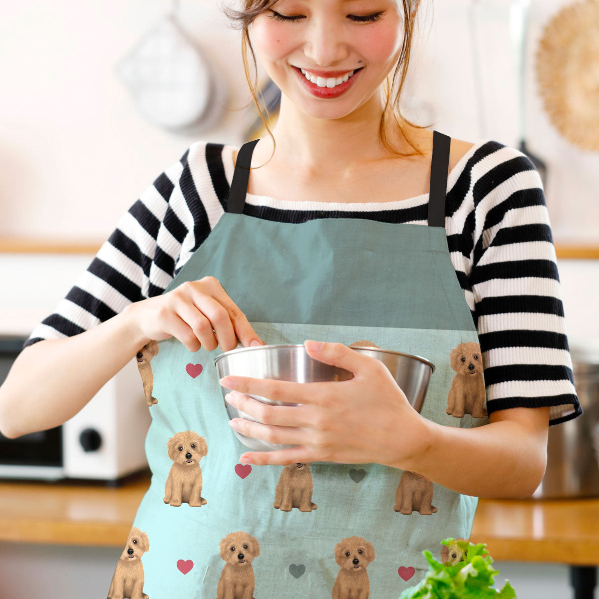 Maltipoos and Hearts Apron