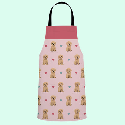 Maltipoos and Hearts Apron