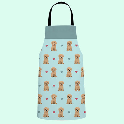 Maltipoos and Hearts Apron