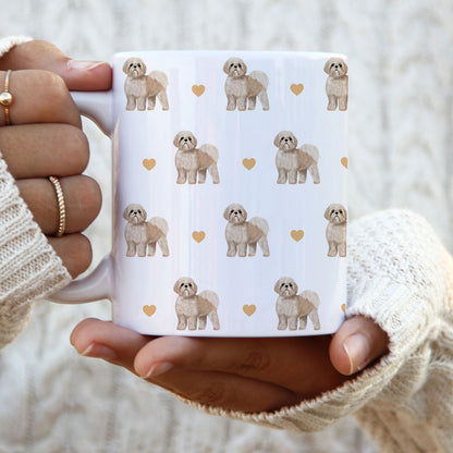 Shih Tzu and Hearts Patterned Mug