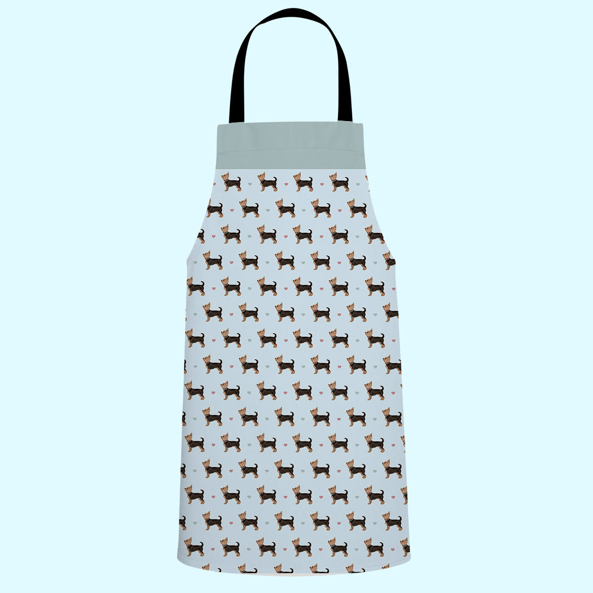 Yorkshire Terriers and Hearts Apron