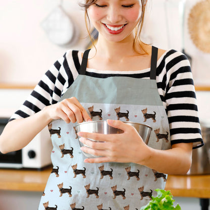 Yorkshire Terriers and Hearts Apron