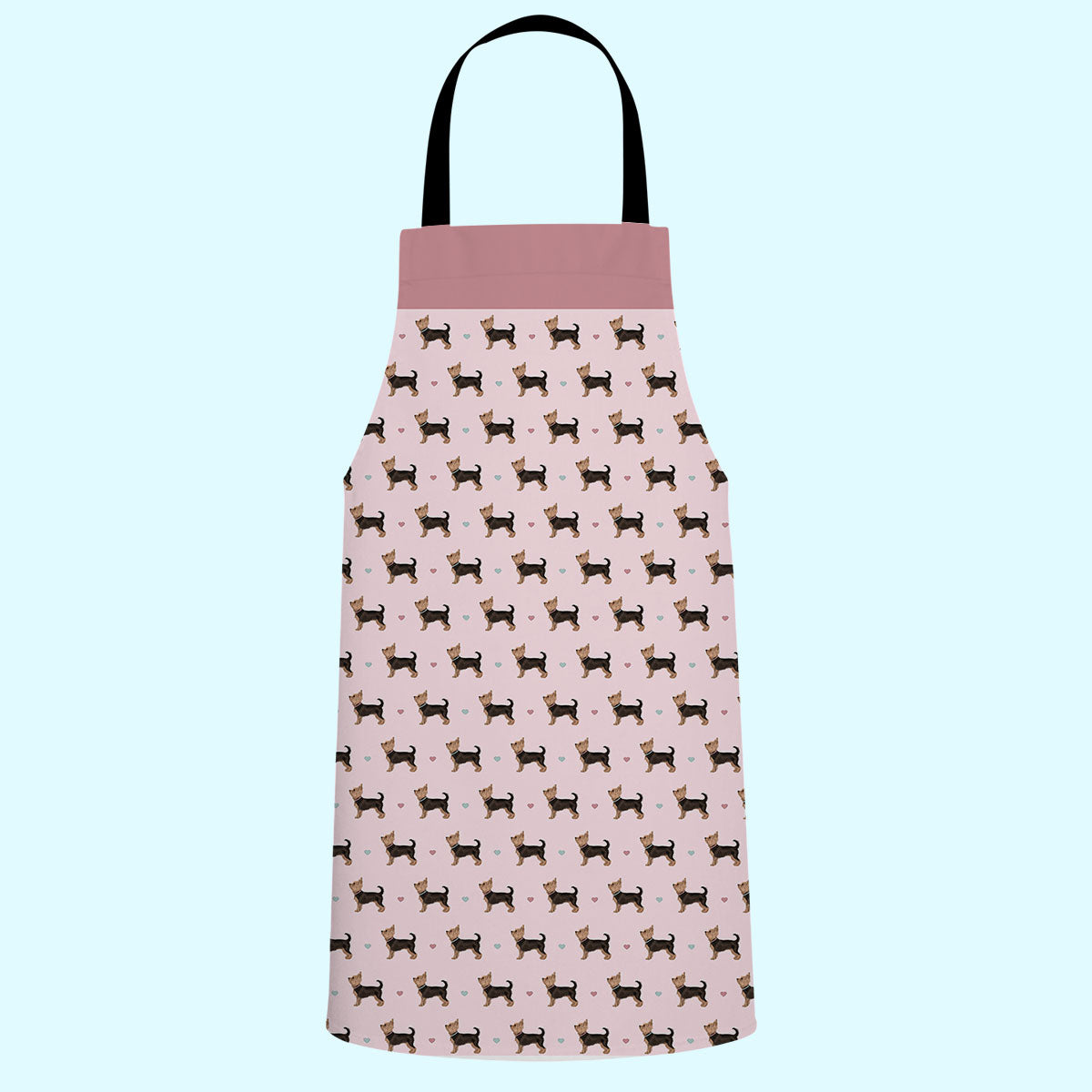 Yorkshire Terriers and Hearts Apron