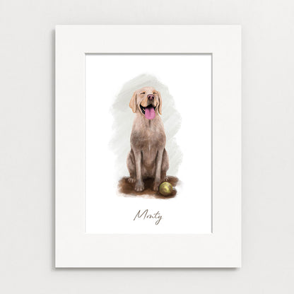 Personalised Labrador "best day ever!" - Mounted