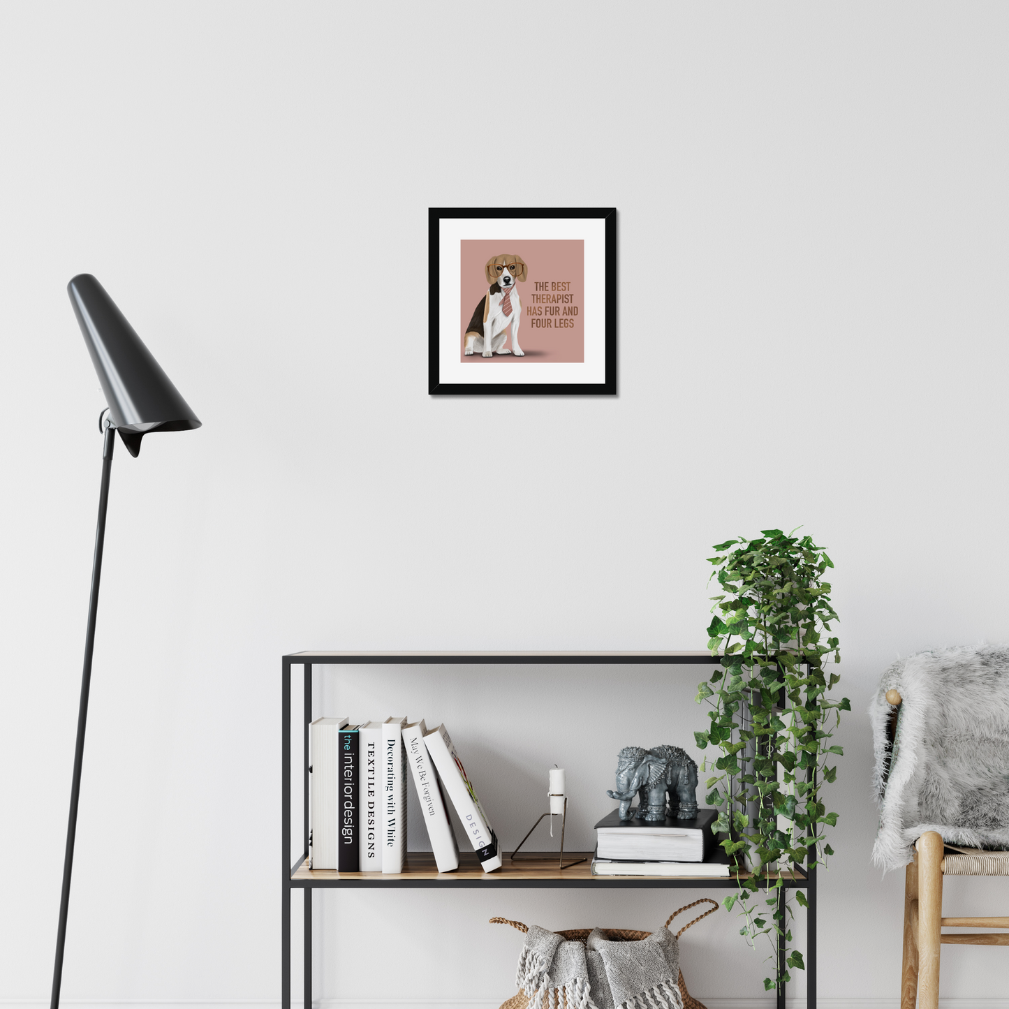 Beagle Therapist Framed Print