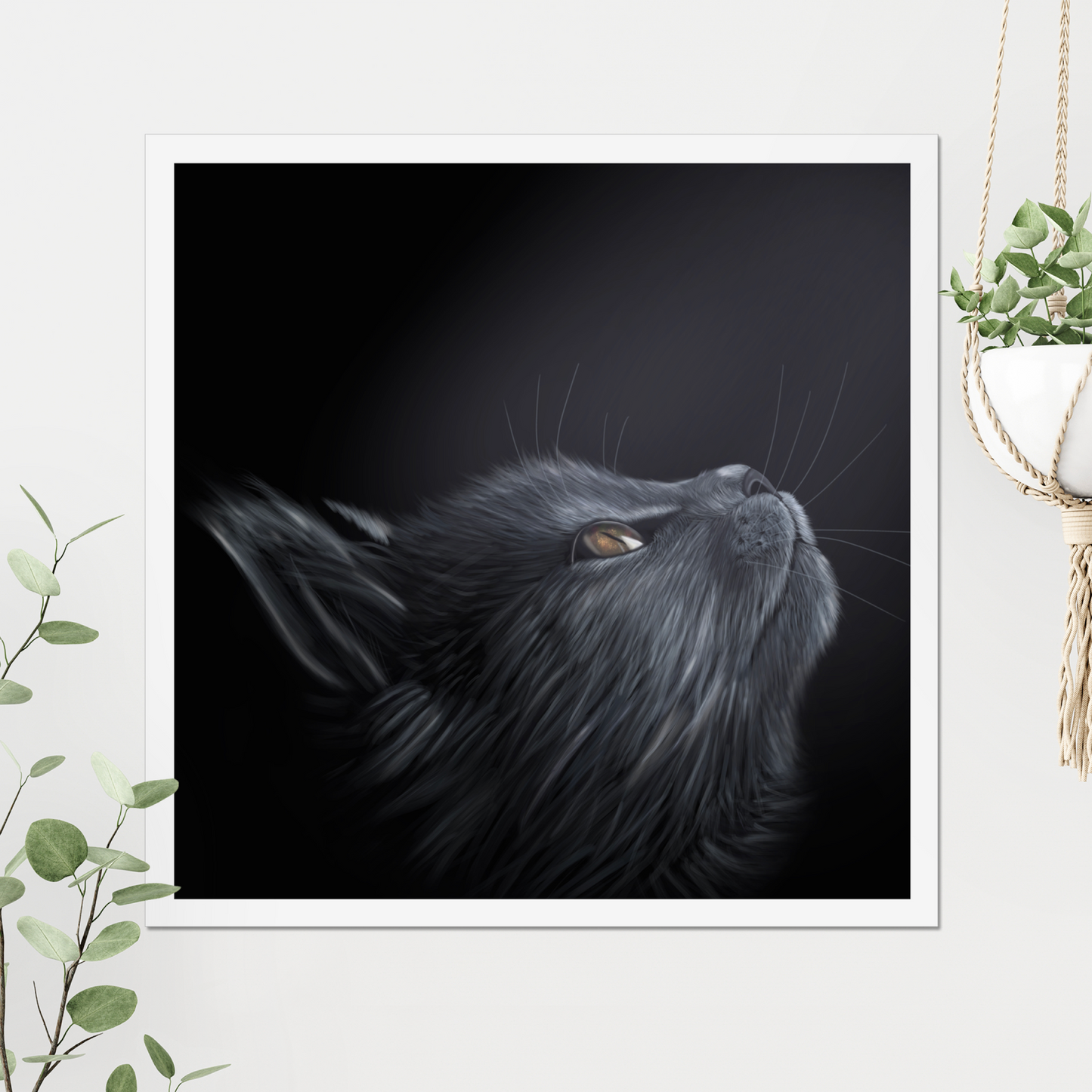 Cat in the night Digital Download