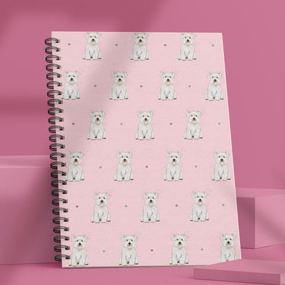 West Highland Terrier Patterned Notebook