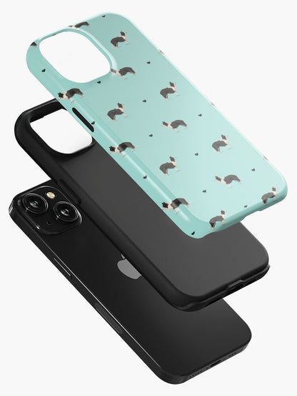 Border Collies and Hearts iPhone Tough Case