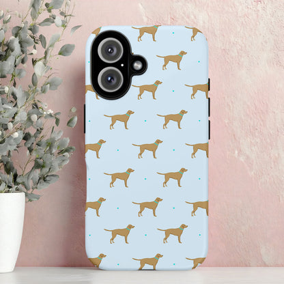 Yellow Labrador Pattern iPhone Tough Case