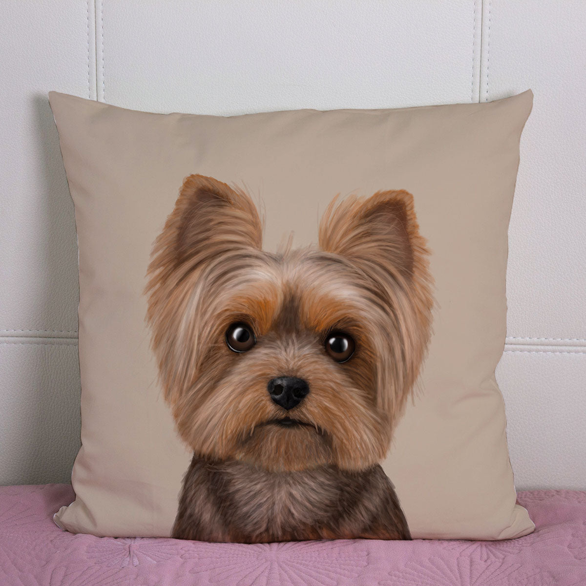 Yorkshire Terrier Portrait Cushion