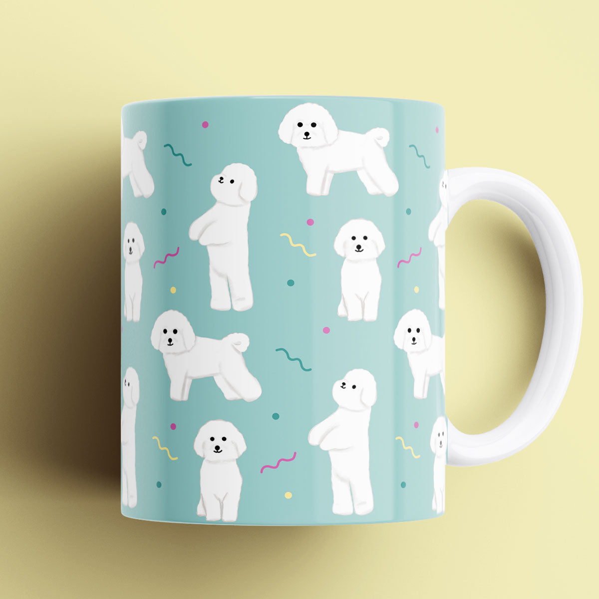 Bichon Frise Pattern Mug