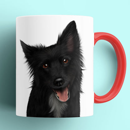 Black Border Collie Mug