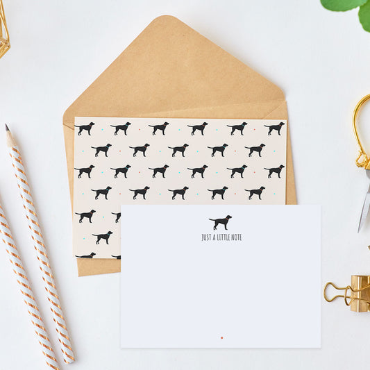 Black Labrador Notecard Set