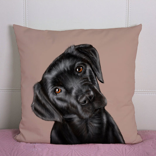 Black Labrador Cushion