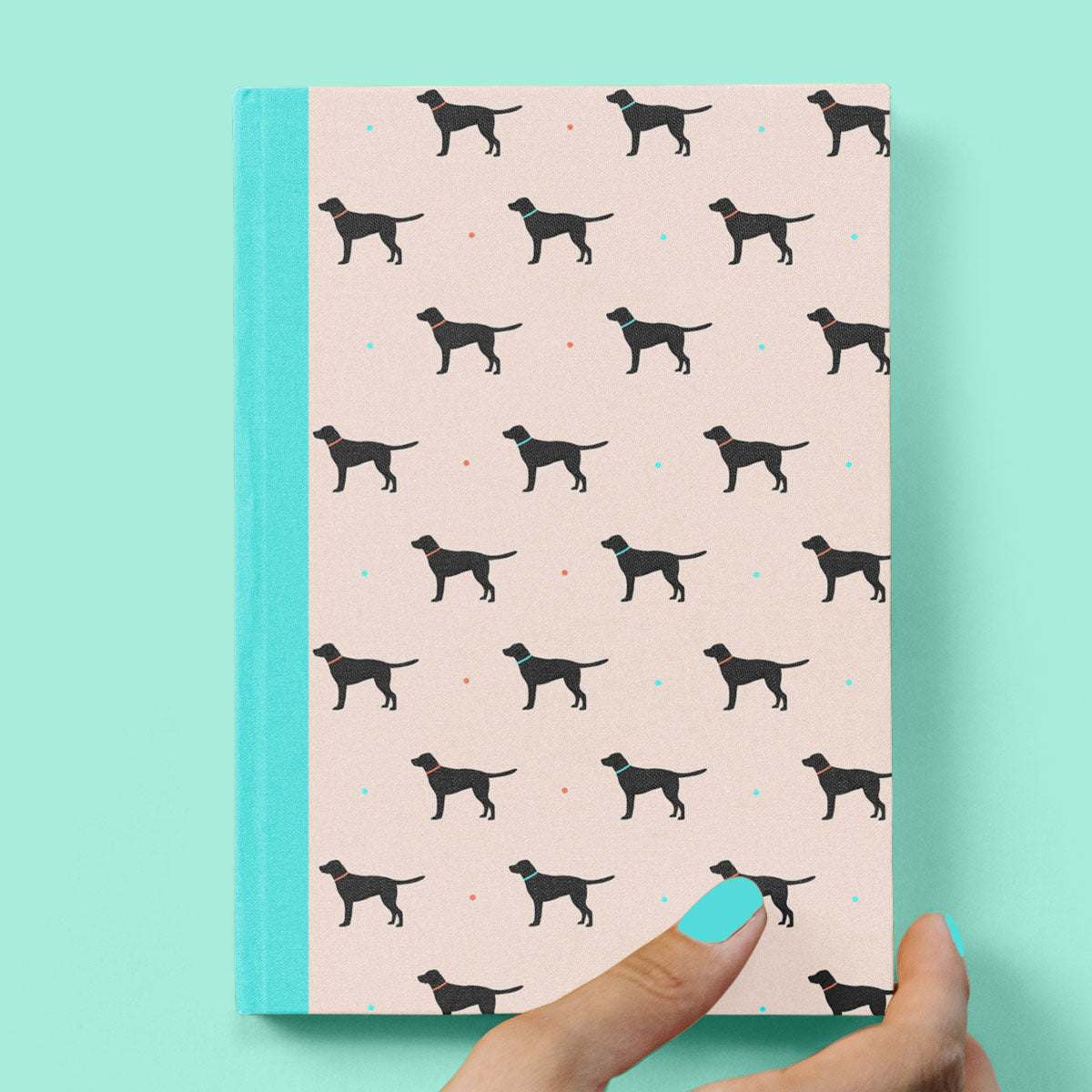 Black Labrador Hardcover Journal