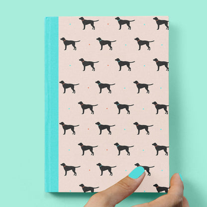 Black Labrador Hardcover Journal