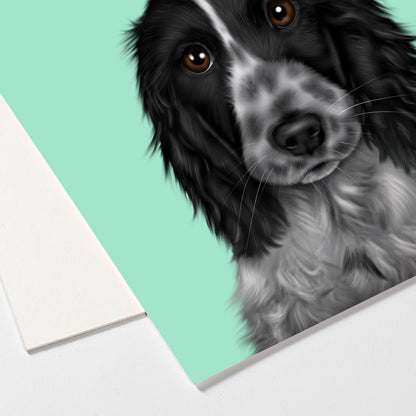 Blue Roan Cocker Spaniel Art Board