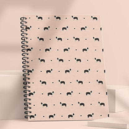 Border Collies and Hearts Notebook