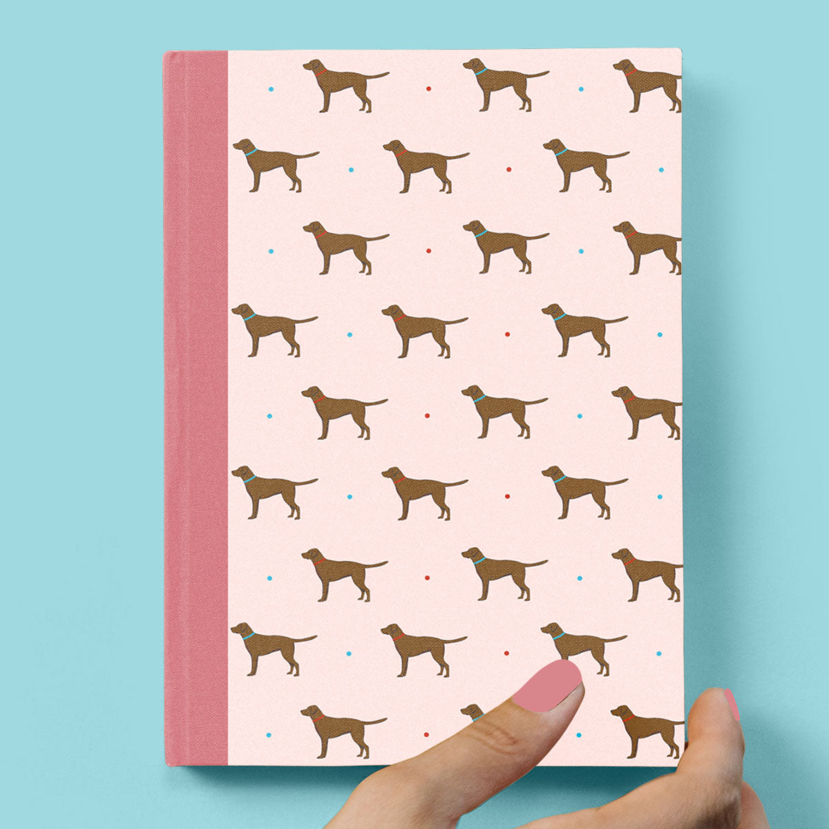 Chocolate Labrador Hardcover Journal