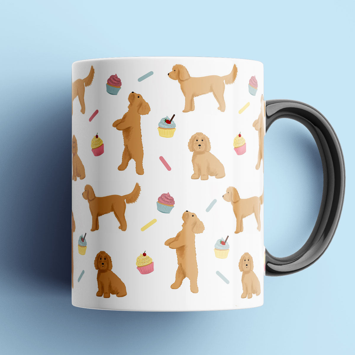 Cockapoos and Cupcakes Patterned Mug