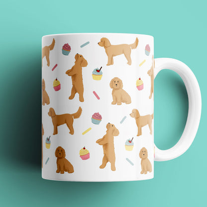 Cockapoos and Cupcakes Patterned Mug