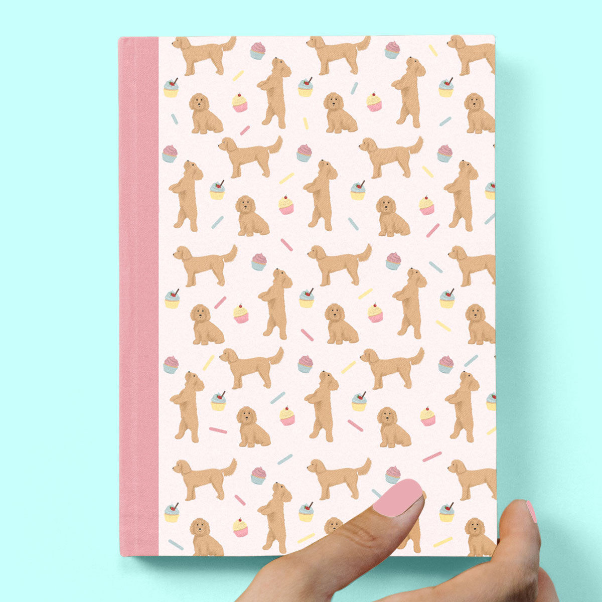 Cockapoos and Cupcakes Hardcover Journal