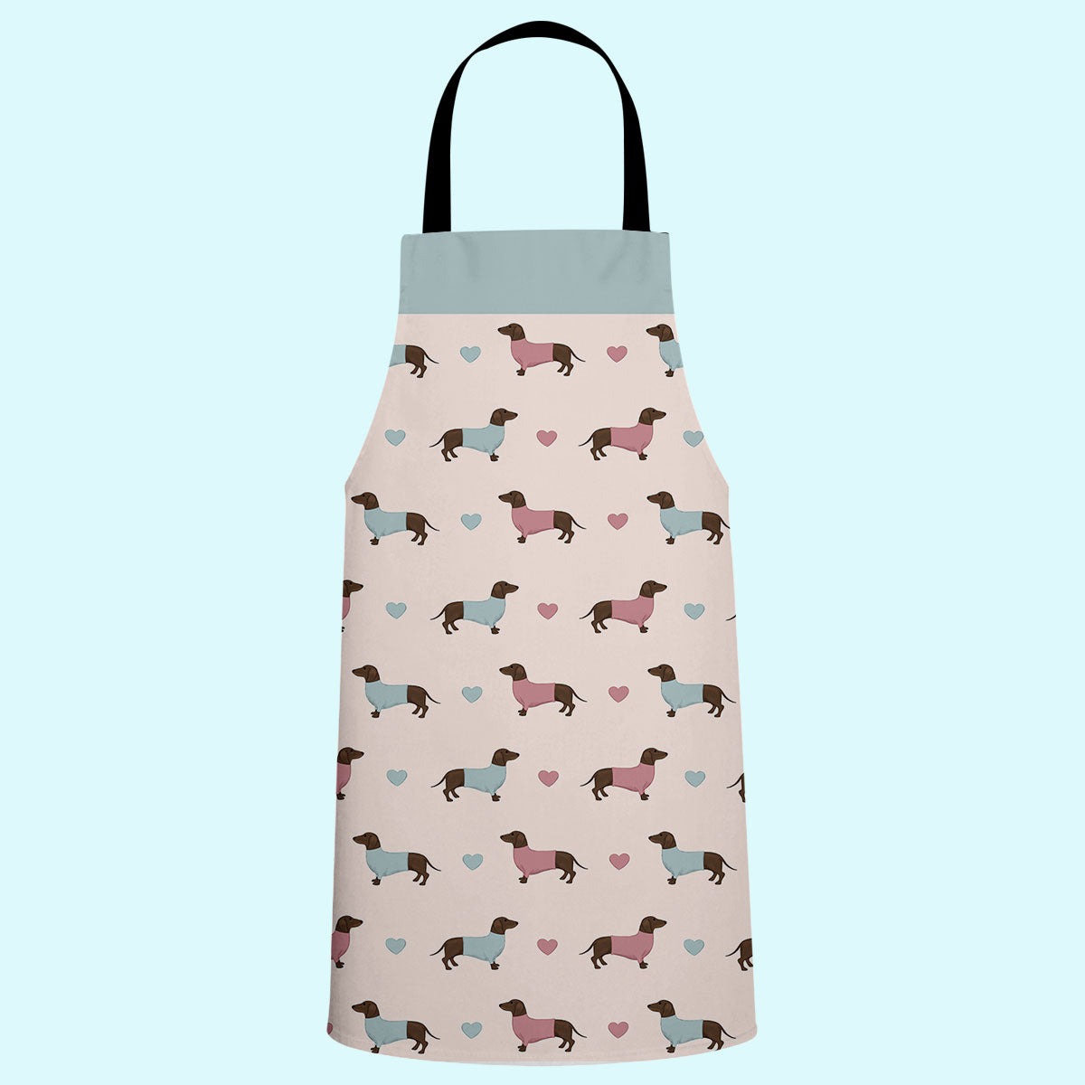 Dachshunds and Hearts Apron